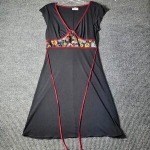 Vintage 90s Y2K I.N. San Francisco Mini Dress Medium Oriental Coquette Party
